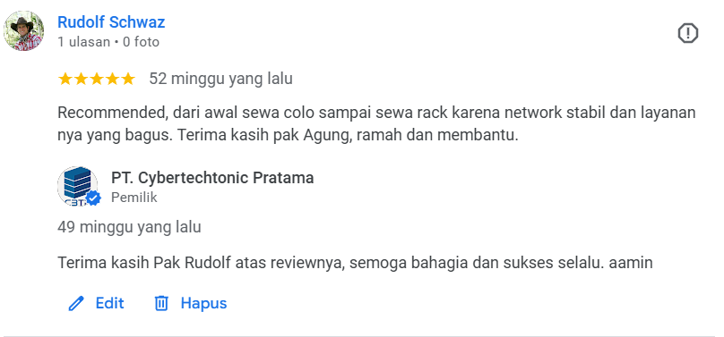 Mengapa Memilih Colocation Server di CBTP DataCenter?